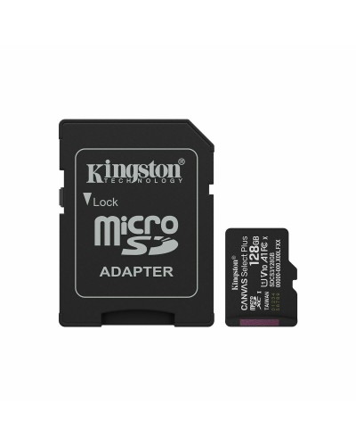 Micro SD Memory Card with Adaptor Kingston SDCS3/128GB 128 GB