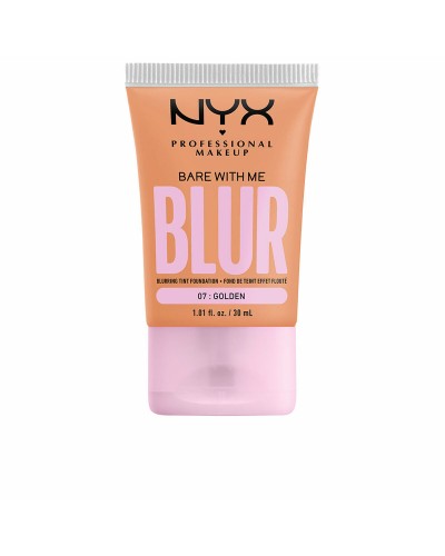 Nestemäinen meikin pohjustusaine NYX Bare With Me Blur Nº 07- golden (30 ml)
