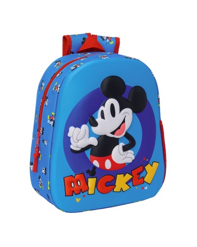 Mickey Mouse Clubhouse Blue School Backpack - 27x33x10cm - Boy
