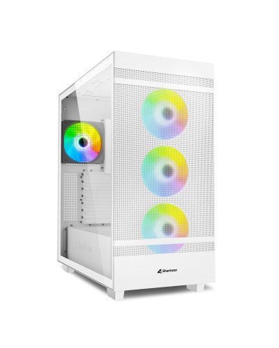 ATX Semi-toren doos Sharkoon Rebel C50 RGB ATX Wit