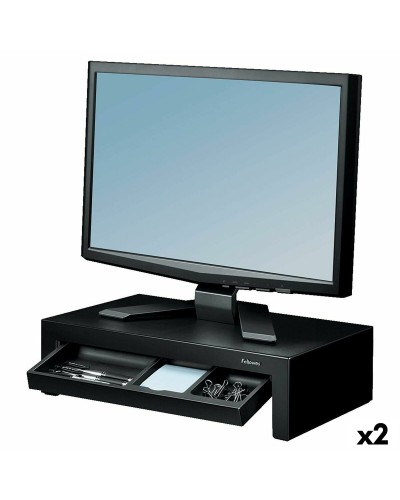 Fellowes Designer Suites - Support écran surélevé ergonomique noir (2 unités)
