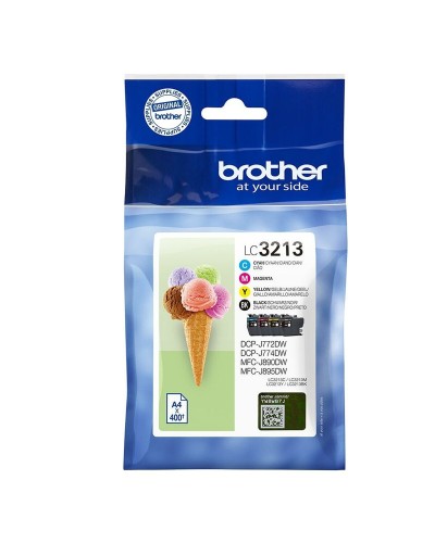 Brother LC3213 Original Tintenpatronen Schwarz Cyan Magenta Gelb (4 Stück)
