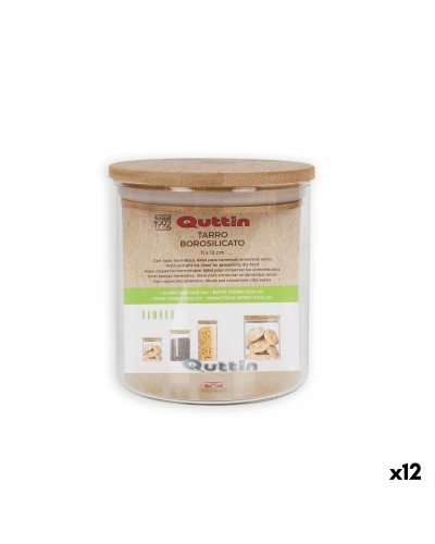 Blik Quttin Siliconen Borosilicaatglas 700 ml (12 Stuks)