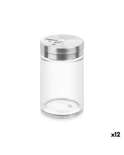 austeteline Läpinäkyvä Hopeinen 5 x 8,5 x 5 cm (12 osaa)