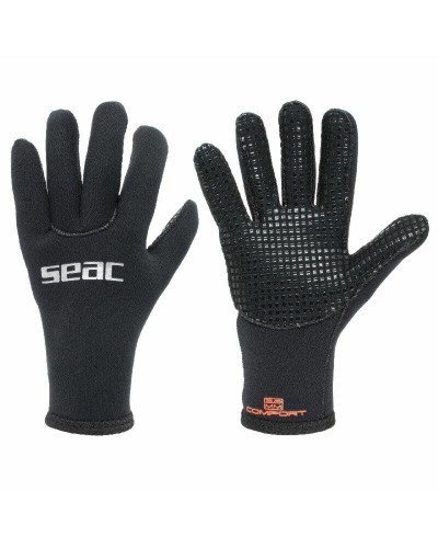 Seac Comfort 3mm - Diving Gloves Black - Excellent Sensitivity

