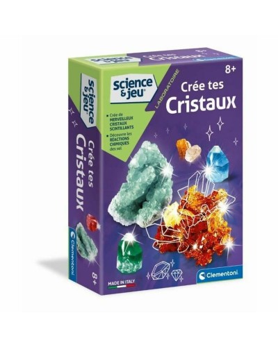 Clementoni Crée des Cristaux Luminescents - Kit d'Expériences Scientifiques pour Enfants
