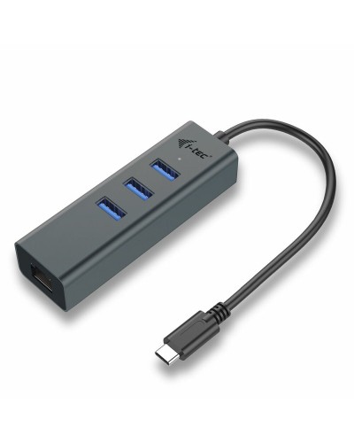 i-Tec USB C Hub, 3 USB 3.0 Ports, Aluminium, Schnelle Datenübertragung
