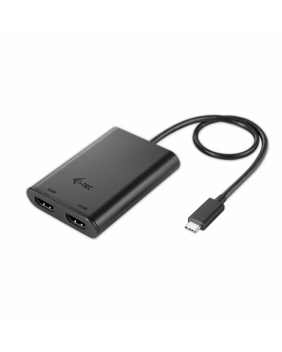 I-Tec USB-C to Dual HDMI 4K Adapter - Black - External Monitor
