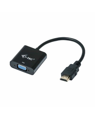 i-Tec Adaptador HDMI a VGA Negro - Convertidor de Video 15cm HD
