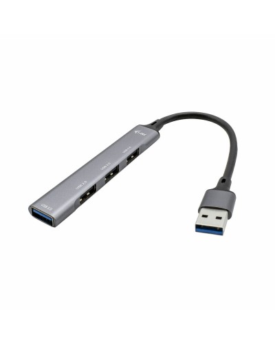 i-Tec U3HUBMETALMINI4 - Mini Hub USB 3.0 en Métal - 4 Ports, Transfert de Données Rapide
