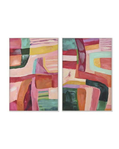 Kanvas Home ESPRIT polystyren Kanvas Modern Urban 82 x 3,5 x 122 cm (2 antal)