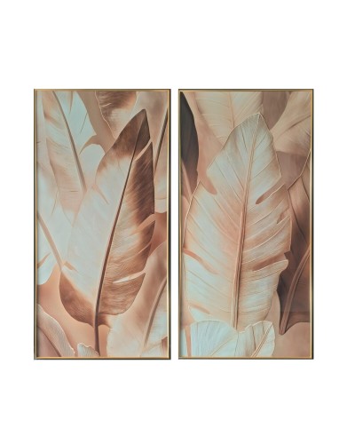 Maalaus Home ESPRIT Alumiini Puu MDF 80 x 3,5 x 160 cm