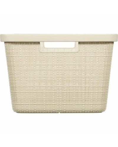 Cesto para la Ropa Curver Yute Blanco Plástico 45 L