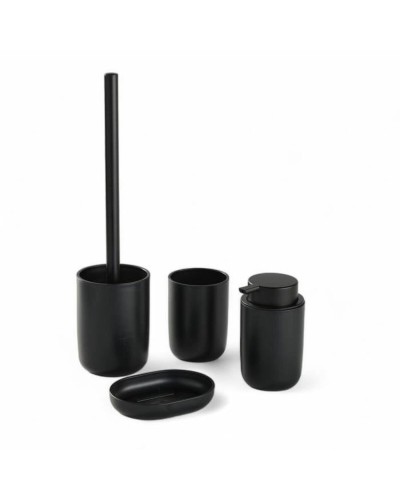Set da Bagno TODAY HOY Nero Plastica Moderno 4 Pezzi (4 Unità)