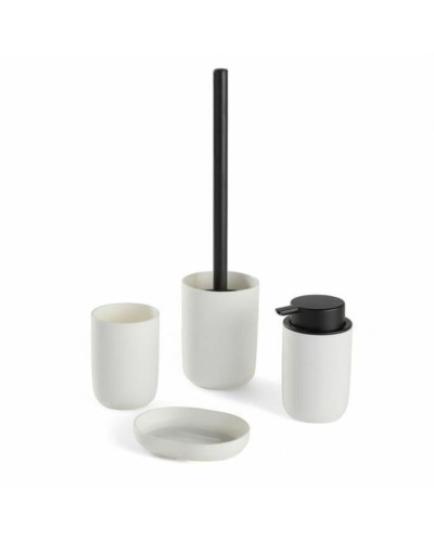 Bath Set TODAY HOY White Plastic Modern 4 Pieces (4 Units)