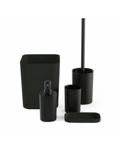 Set da Bagno TODAY HOY Nero Plastica Moderno (5 Unità)