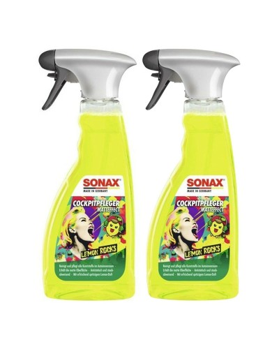 Pulisci Cruscotto Sonax LEMON ROCKS Limone Fresco 500 ml Finitura opaca (2 Unità)