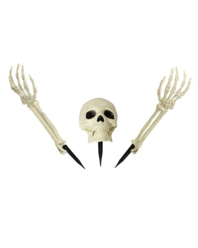 Halloweendekorationer Skelett 37 x 25 cm Vit