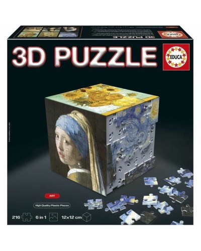 Puzzle Educa Arte en Cubo 36 Piezas 216 Piezas (6 Unidades)