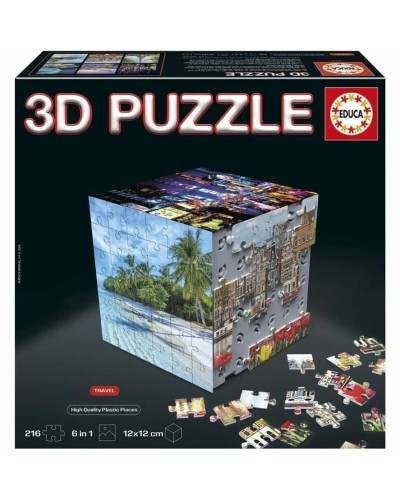 Puzzle Educa 3D 216 Pièces (6 Unités)