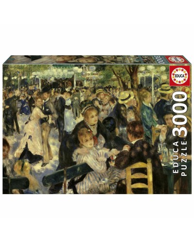 Pussel Educa Baile en el Moulin De La Galette 3000 Delar