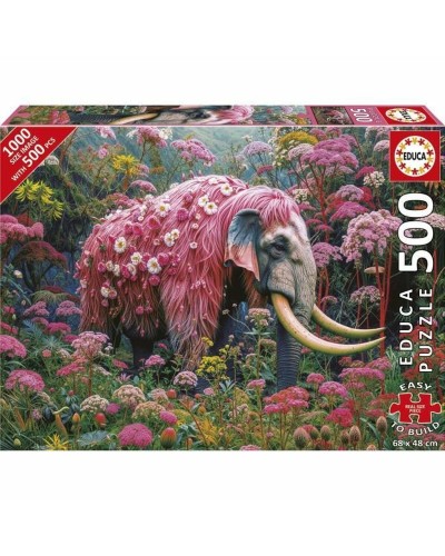 Puzzle Educa Elefante Florido 500 Piezas