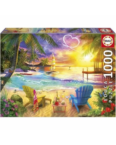 Pussel Educa Love Beach 1000 Delar