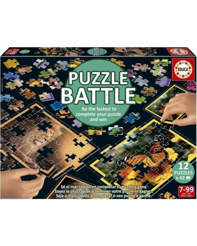 Pussel Educa Battle Jr Natura 42 Delar (12 antal)