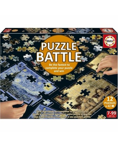 Puzzle Educa Battle Art 42 Pièces (12 Unités)