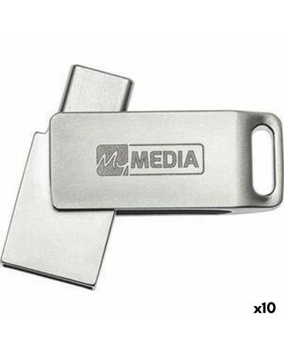 Memoria USB MyMedia HIGH SPEED DUAL Argentato 128 GB (10 Unità)