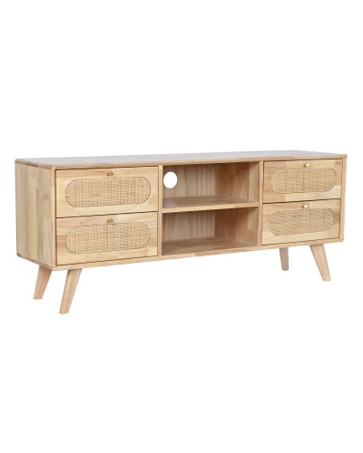 Tv-meubel DKD Home Decor Natuurlijk Metaal Rubberwood 120 x 30 x 48 cm