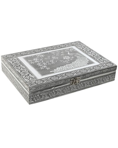 Korurasia Home ESPRIT Vihreä Hopeinen Puu Alumiini 27,5 x 20 x 5,4 cm