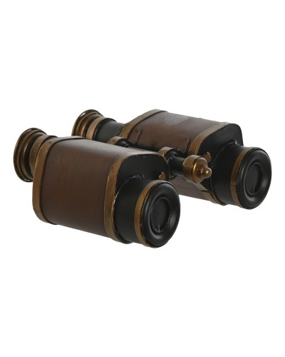 Koristehahmo Home ESPRIT Ruskea Pronssi Prismatiikka Vintage 17,5 x 16 x 7 cm