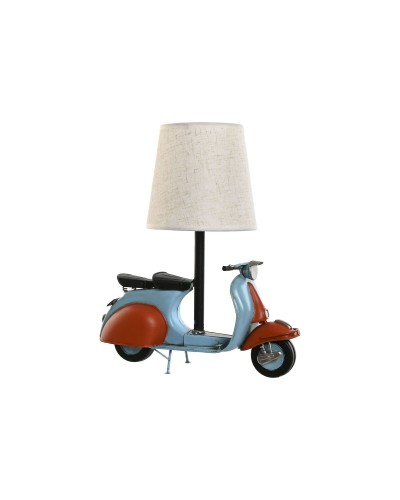 ESPRIT Azzurro Table Lamp, Linen and Metal | 31 x 15 x 34 cm | Elegant Home Decoration
