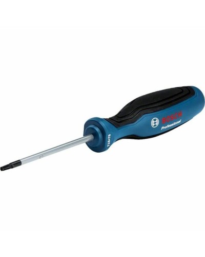 Destornillador Torx BOSCH TX15 Azul, Mango Ergonómico, Ideal para Atornillados y Desmontajes.
