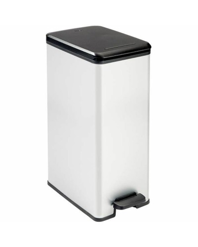 Poubelle Curver 40 Litres, Argent, en Plastique (240640)
