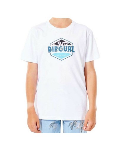 Rip Curl Filler Tee B Blanca - Camiseta Manga Corta Niño Algodón
