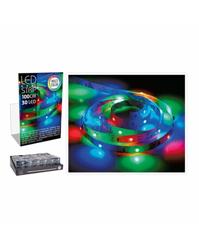 Tira LED RGB Lifetime Basics 1m - Luz Multicolor para Decoración e Iluminación Ambiental

