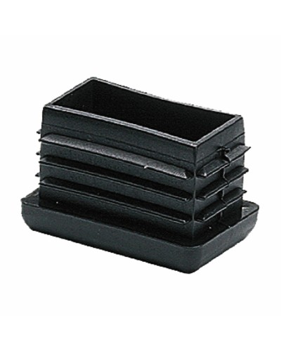 Rechteckiger Verschlussstopfen CNT04 schwarz (25 Stück) - 25x40x22mm
