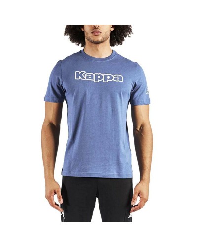 Heren-T-Shirt met Korte Mouwen Kappa Blauw Mannen