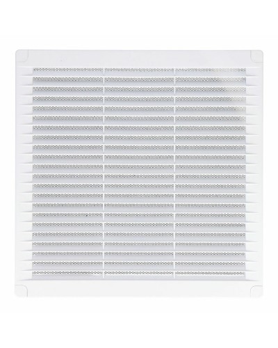 Rejilla de Ventilación EDM Blanca 25x25 cm con Mosquitera Integrada
