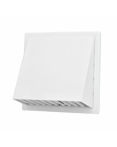 Grille d'aération EDM 17x17cm Blanche pour Ventilateur
