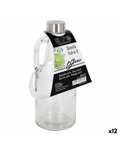 Bouteilles en verre Anna 1 litre, lot de 12
