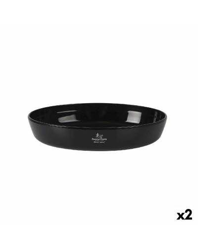 Fuente ovalada de horno de vidrio borosilicato Santa Clara, 35 x 24 x 6,5 cm (Juego de 2)
