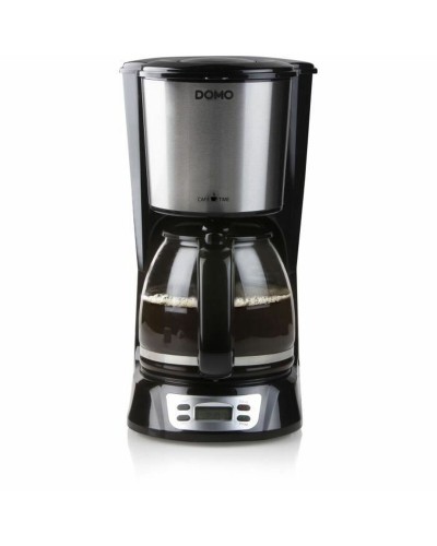 DOMO DO708K Filterkaffeemaschine - 1.25L, 1000W, Schwarz - Perfekt für den Morgenkaffee
