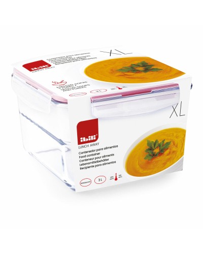 Voedselopslagcontainer Ibili XL 754833 Borosilicaatglas 3 L