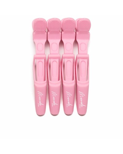 Pinze per Capelli Mermade   Rosa (4 Unità)