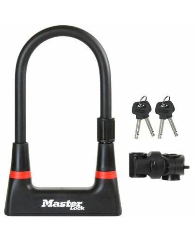 Master Lock Lucchetto Nero con Chiave - Sicurezza Antiscasso
