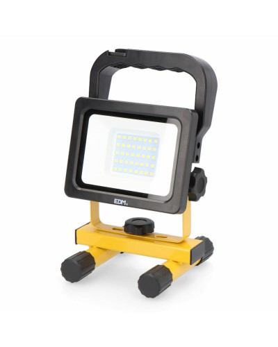 Projecteur LED EDM Rechargeable 20W 2000Lm Portable de Chantier
