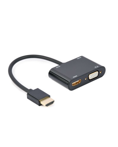 Adaptateur HDMI vers VGA GEMBIRD A-HDMIM-HDMIFVGAF-01 Noir